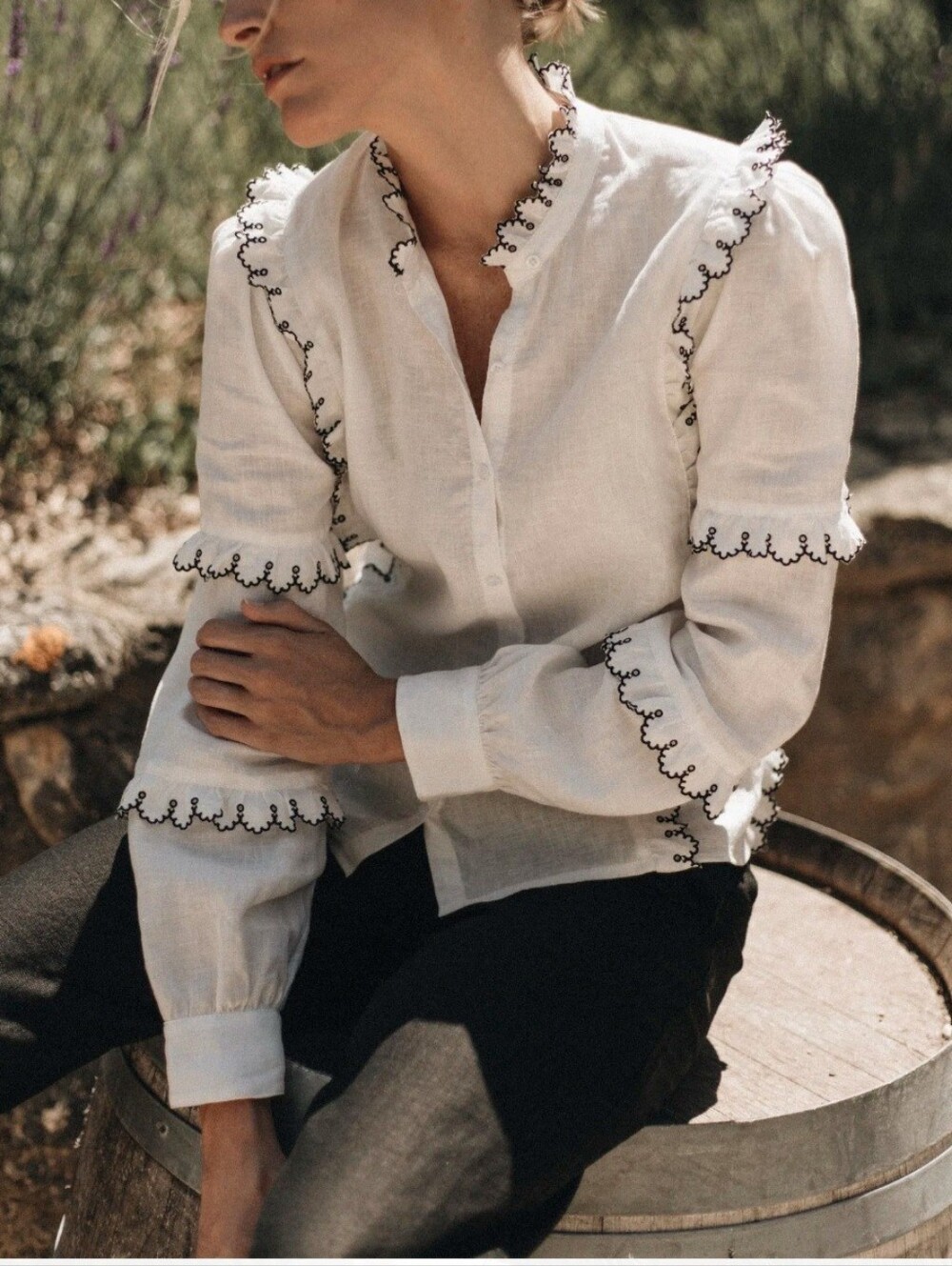 Magali Pascal - Linen Shirt or Blouse/M - Picture 4 of 9